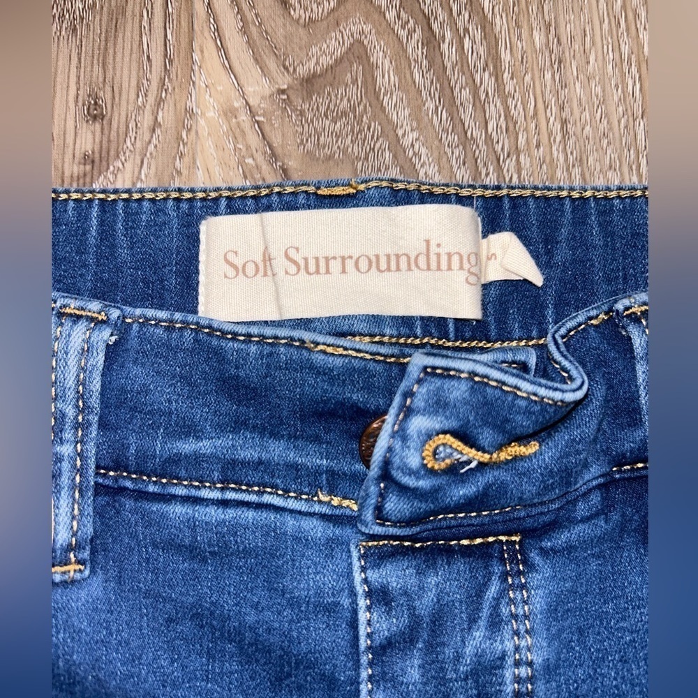 Soft Surroundings Supremely Soft Relaxed Straight Leg Jeans - size S - Picture 3 of 5